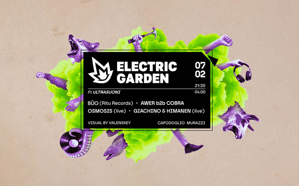 Locandina: Electric Garden ft. Ultrasuoni