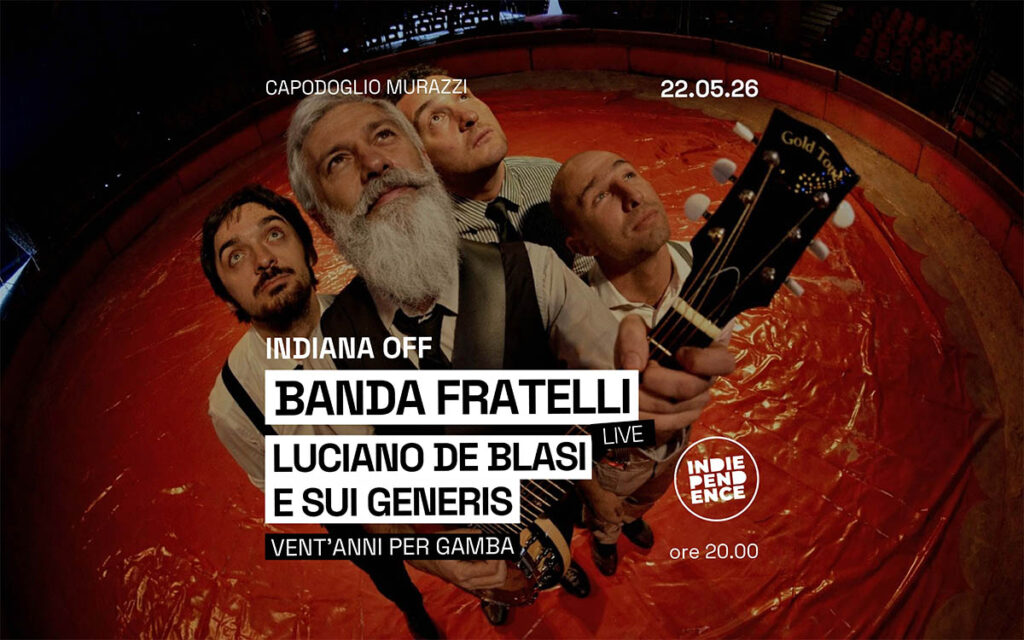 Locandina: BANDA FRATELLI + LUCIANO DE BLASI E SUI GENERIS: Vent’anni per gamba